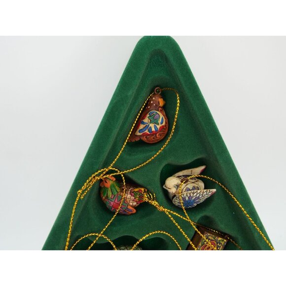 Jim Shore Heartwood Creek Twelve Days of Christmas Mini Ornaments Boxed Set 2006 - Picture 6 of 16